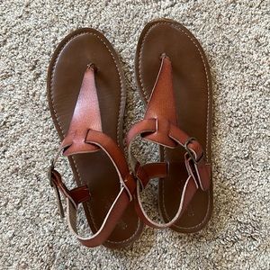 Brown gladiator sandals- 8.5 women’s